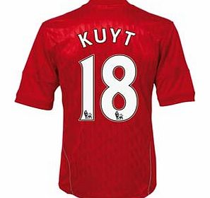 Liverpool Home Shirt Adidas 2010-11 Liverpool Home Shirt (Kuyt 18) - Kids