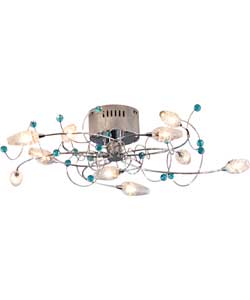 Living Belize Duck Egg 10 Light Ceiling Light