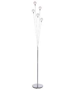 Orb 5 Light Floor Lamp - Chrome