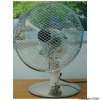 2-Speed Oscillating Chrome Table Fan