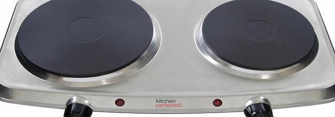 Lloytron E832SS 2250W S Steel Twin Hob