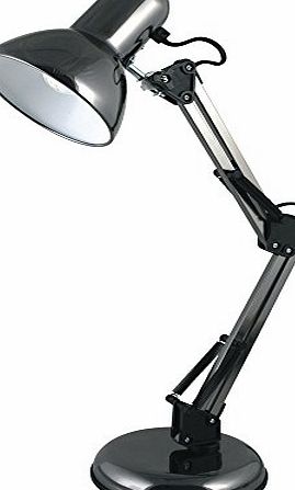 LLOYTRON Hobby Desk Lamp Adjustable 40W Reach 350mm H560mm Black Ref L946BH