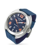 Mare Titanium Case Blue Dive Date Watch