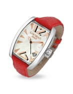 Locman Panorama Women` Red Dress Date Watch