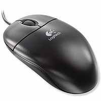 Logitech Optical Wheelmouse PS2 Black (oem)