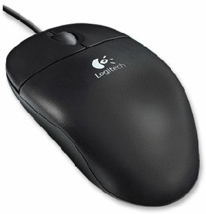 logitech USB Optical Wheel Mouse - Black