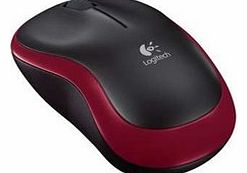 Logitech Wireless Mouse M185 - Red