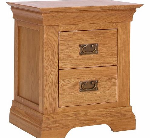 Loire Oak Farmhouse Bedside Table