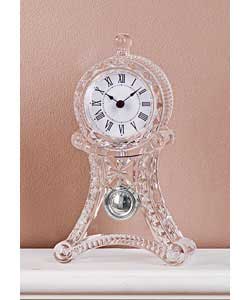 Lead Crystal Pendulum Mantle Clock