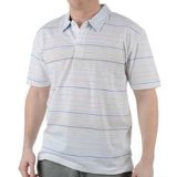 Longridge Dunlop Stripe Polo White Extra Lge