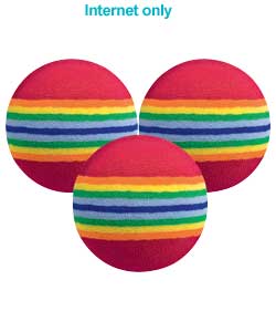 Foam Practice Ball Multi-Colour - 6 Pack