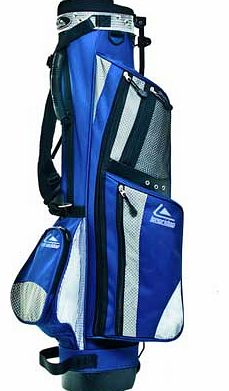 Longridge Weekend Golf Stand Bag - Silver and Navy