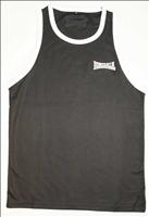 Lonsdale Club Vest Black/White - YOUTHS