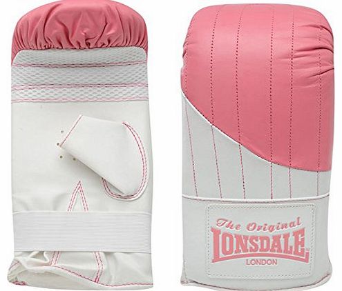 Leather Bag Mitts Ladies Pink -