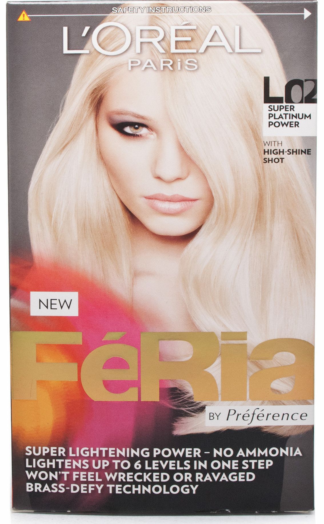 L'Oreal Feria Platinum Blonde 6L