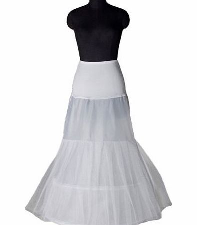 Lorembelle 2 hoop 2 tier A-line mermaid Fishtail Crinoline Wedding bridal Petticoat underskirt