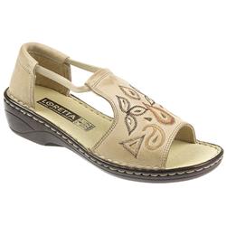 Loretta Female Hak700sc Leather Upper Leather/Textile Lining Casual in Beige, Black, Tan, White