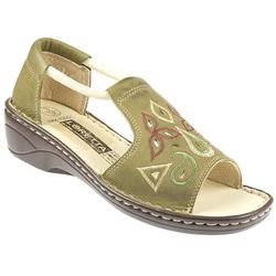 Female Hak700sc Leather Upper Leather/Textile Lining Comfort Summer in Khaki