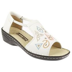 Loretta Female Hak700sc Leather Upper Leather/Textile Lining Comfort Summer in White