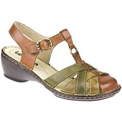 Loretta Female Vaila Leather Upper Leather Lining Casual Shoes in Black Multi, Tan Multi