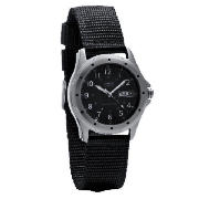 MENS BLACK WEBBING STRAP