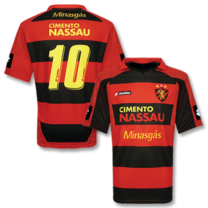 Lotto 09-10 Sport Recife Home Shirt   No. 10