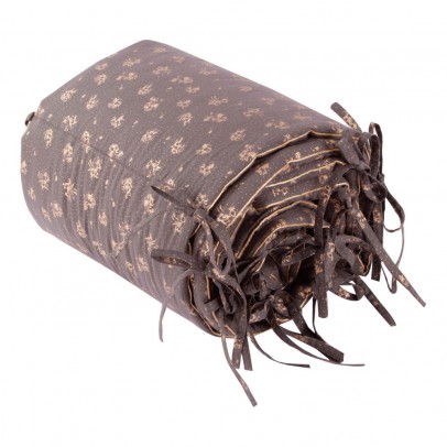 Louis Louise Elfe Golden Flowers Bed Bumper Charcoal grey