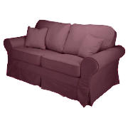 Loose Cover Sofa Bed Aubergine