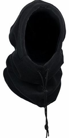 Louise23 Boys Mens One Size Winter Thermal Warm Snood Balaclava Neck Warmer Hoody Ski Snow Hat Black