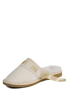 Ribbon Slipper White