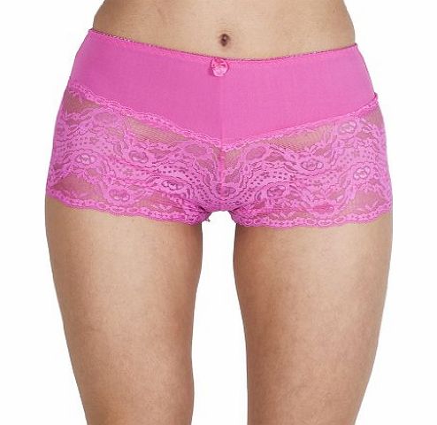 Love My Fashions Womens Ladies Small Flower Lace Boxers Boxer Boy Shorts Underwear Lingerie Size 10 12 14 16 M L XL XXL