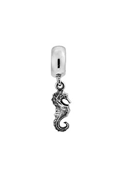 Silver Horse of The Sea Pendant Charm