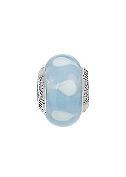 Silver Ice Pond Murano Glass Charm