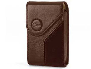 Napoli 10 Leather Compact Camera Case - Chocolate