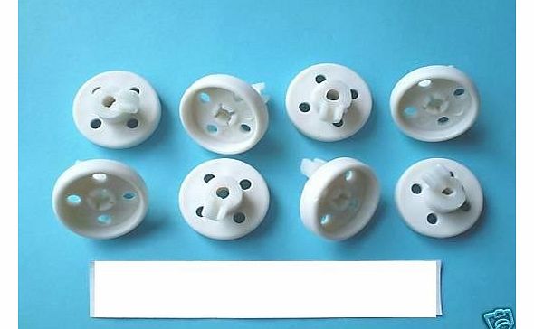 LOWER WHEELS X 8 ELECTRUEPART REPLACEMENT BOSCH NEFF dishwasher lower basket wheels x 8 diam 35mm