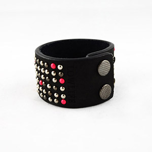 Marx Wrist cuff - Black/Hot Pink