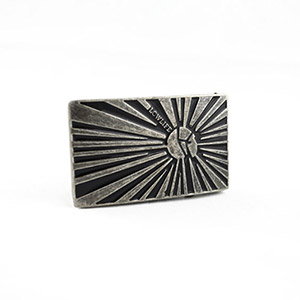 Lowlife Star Belt buckle - Polished Silver