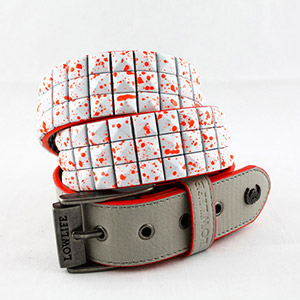 Triple S Belt - Grey/Wht Pnk Splat