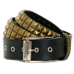 Lowlife Triple S Brass Belt - Black/Brass