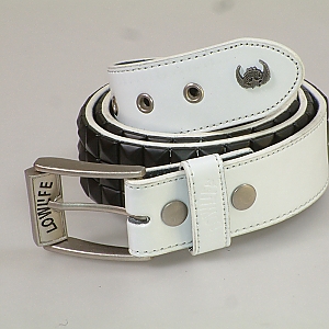 Lowlife Tripple S Belt - White/Black