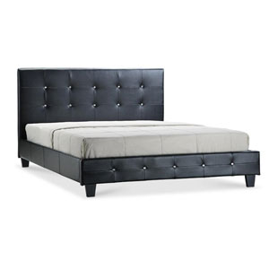 LPD , Diamante, 4FT 6 Double Leather Bedstead -