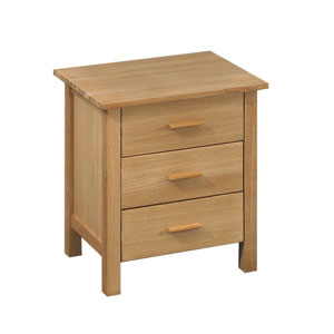 LPD , Rosedale, 3 Drawer Bedside Table