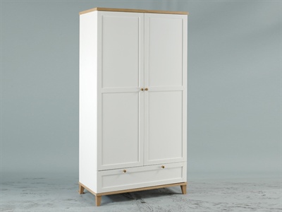 Boston 2 Door Wardrobe with Drawer Small Single