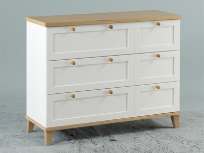 LPD Furniture Boston 3 Drawer Chest Small Single (2