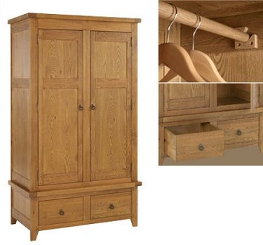 LPD Furniture Hastings 2 Door Wardrobe