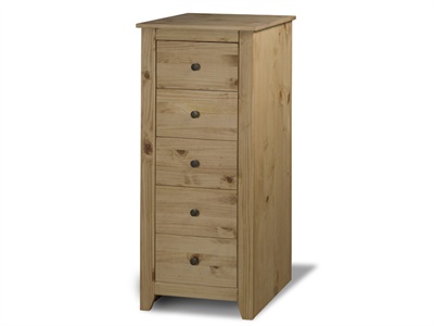 LPD Furniture Havana 5 Drawer Chest Small Single (2