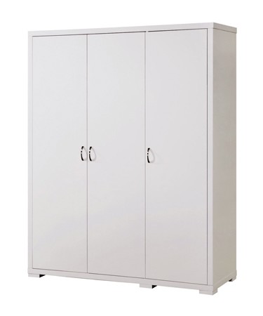 Luna 3 Door Wardrobe - White