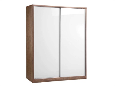 LPD Furniture Milan 2 Door Sliding Wardrobe Small Single