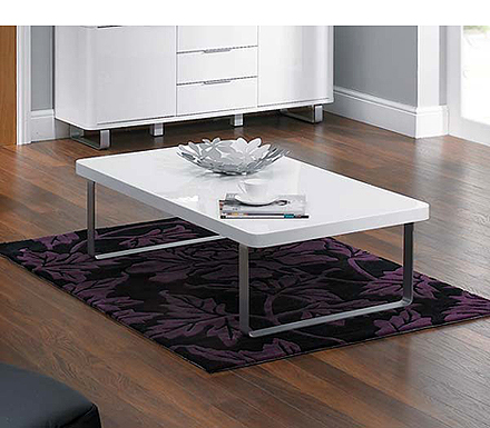 LPD Limited Edge White High Gloss Coffee Table