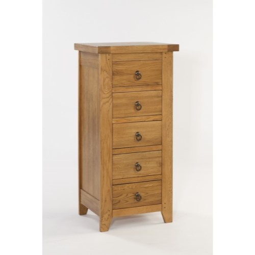 LPD Hasting Oak 5 Drawer Chest